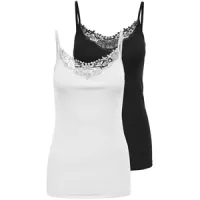 Pack 2 camisetas Only con encaje mujer