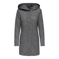 Abrigo largo Only con capucha para mujer