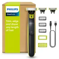 Philips OneBlade 360 + 3 recambios + corte a 1, 3, 5mm + 2 peines corporales