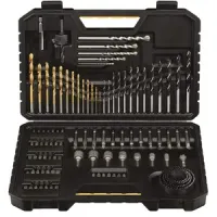 Maletín Stanley 100 piezas para atornillar y taladrar - brocas, puntas, coronas etc.