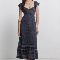 Vestido Sprigfield midi estampado