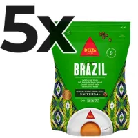 5 paquetes de 220g café molido Delta Brazil arábica