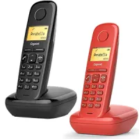 Teléfono fijo inalámbrico Gigaset A170 DECT - en negro o rojo