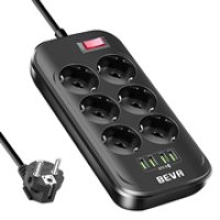 regleta 6 tomas 4 puertos usb