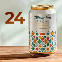 Pack 24 latas de cerveza Alhambra de 33cl