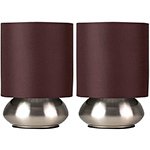 Set 2 lámparas táctiles para mesilla - intensidad regulable