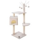 Árbol rascador para gatos con 2 niveles - 118cm de alto