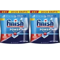 100 pastillas para lavavajillas Finish Powerball - con envío