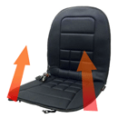 Protector para asiento de coche acolchado y con calefacción