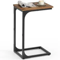 Mesa tipo C auxiliar para sofá o cama - 62cm de alto