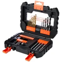 Maletín Black + Decker 31 accesorios para taladros y atornilladores