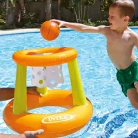 Canasta hinchable flotante con pelota Intex