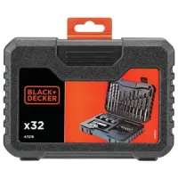 Black+Decker A7216-XJ: 32 accesorios para taladro, brocas, puntas etc.