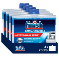 Pack 4 Finish Limpiamáquinas Lavavajillas Antiolor