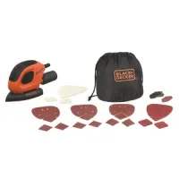 Lijadora Multifunción Black + Decker con accesorios y lijas de velcro