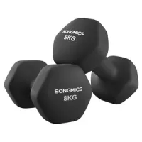 2 Mancuernas hexagonales de 8kg