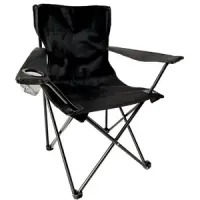 Silla de cámping plegable con portabebidas