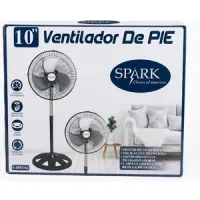 Ventilador de pie Ø25.4cm - aspas metálicas - base circular