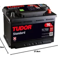 Tudor TC700 70Ah 640A 12V: aguanta semanas sin arrancar