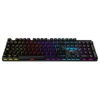 Teclado mecánico retroiluminado - interruptores rojos