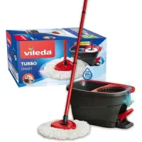 Vileda Turbo - escurrido con pedal - palo telescópico