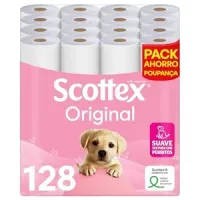 Pack 128 Rollos de papel higiénico Scottex