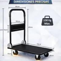 Plataforma plegable móvil que resiste hasta 150kg de peso