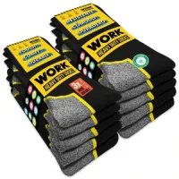 10 pares calcetines CORTOS de trabajo con refuerzo en talón y puntera