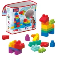 60 bloques de construcción seguros para bebés - Mega Bloks