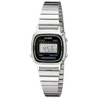 Reloj digital Casio para mujer - correa de acero inoxidable - temporizador