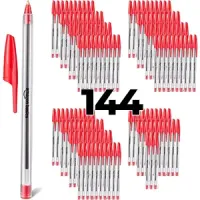 Paquete de 144 bolígrafos rojos