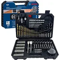 Maletín Bosch 103 piezas para atornillar y taladrar - brocas, puntas, coronas etc.