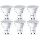 PACK 6 Bombillas GU10 LED Philips - 5W 230V (50W equiv.) - blanco cálido