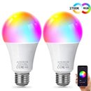 2 Bombillas LED WiFi RGB - control por APP / Alexa / Google Home