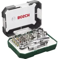Bosch carraca compacta con 19 puntas y 4 vasos