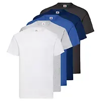 Pack 5 camisetas Fruit of the Loom hombre