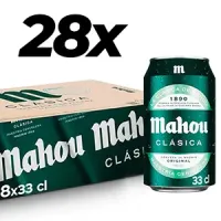 28 latas 33cl Mahou Clásica