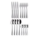 Juego de 16 cubiertos de mesa de acero inoxidable - 4 comensales