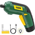 Atornillador eléctrico inalámbrico recargable USB - 4nm + 5 puntas - luz frontal