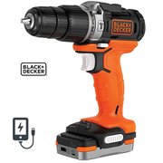 Taladro percutor atornillador inalámbrico Black + Decker 