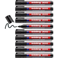 10 rotuladores permanentes edding