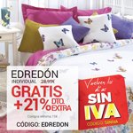 Edredón gratis + 21% de descuento