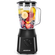 Batidora de vaso Aigostar 600W - jarra de cristal 1.5L