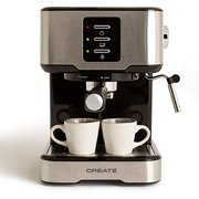 Cafetera espresso 20 bares - con espumador de leche y calientatazas