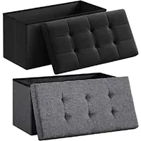 Asiento baúl plegable 38x76x38 cm / 85L