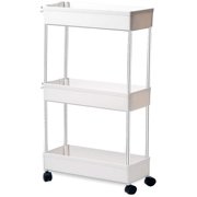 Carrito estrecho con ruedas - para cocina o baño - 3 niveles - 13cm de ancho