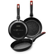 3 sartenes Monix Titan Rock 18, 22 y 26 cm 3 sartenes Monix Titan Rock 18, 22 y 26 cm