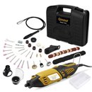 Multiherramienta rotativa 170W 35000rpm + 100 accesorios + eje flexible y más