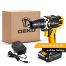 Taladro atornillador inalámbrico Deko 16V - par ajustable 32Nm
