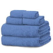 6 toallas de algodón: 2 de baño + 2 de lavabo + 2 de bidé